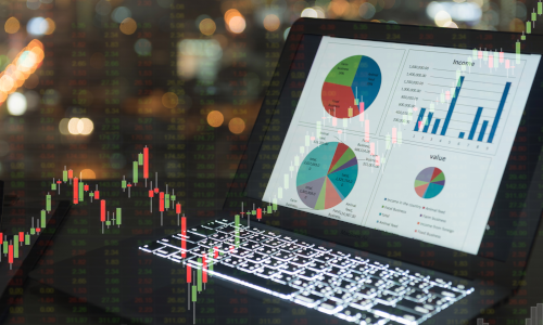 Investment Management_Control_ Investment management software_latptop with graphs