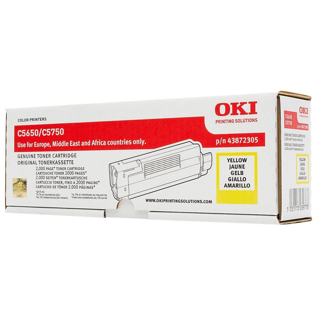Toner OKI C5650/5750 - Yellow