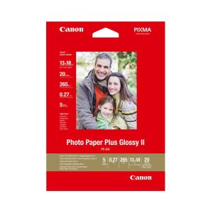 Canon PP-201 Photo Paper Plus Glossy II 5"X7" - 20 Sheets