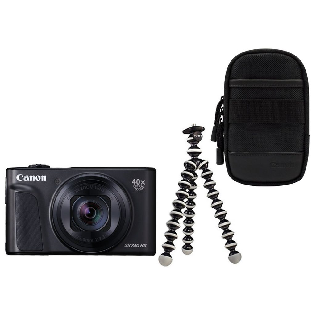 Canon PowerShot SX740 HS + Black Travel Kit