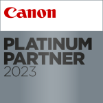 CPP 2023 - PLATINUM PARTNER - PRIMARY Canon Platinum Partner Logo