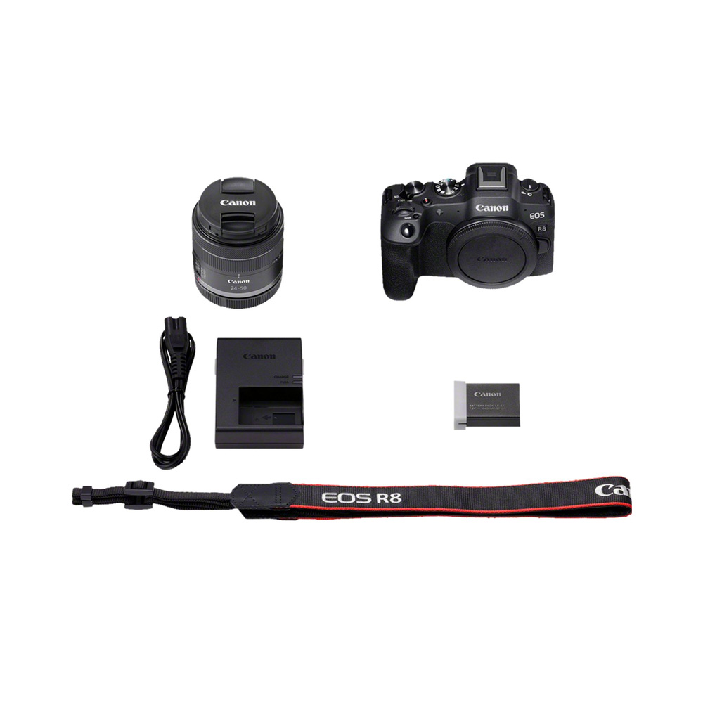 Canon EOS R8 kit - box content