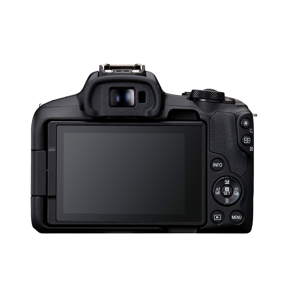 Canon EOS R50 + RF-S 18-45mm Mirrorless Camera - Back