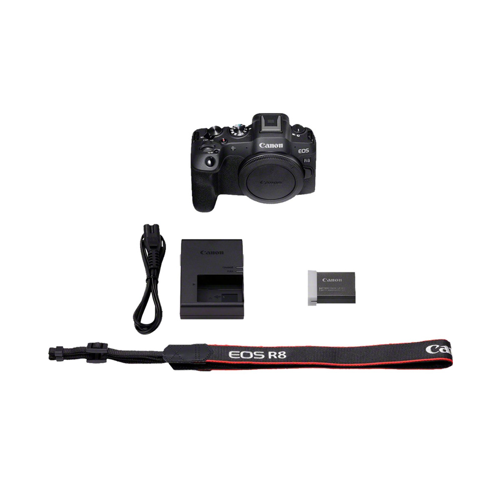 Canon EOS R8 Mirrorless Camera body - Box Content