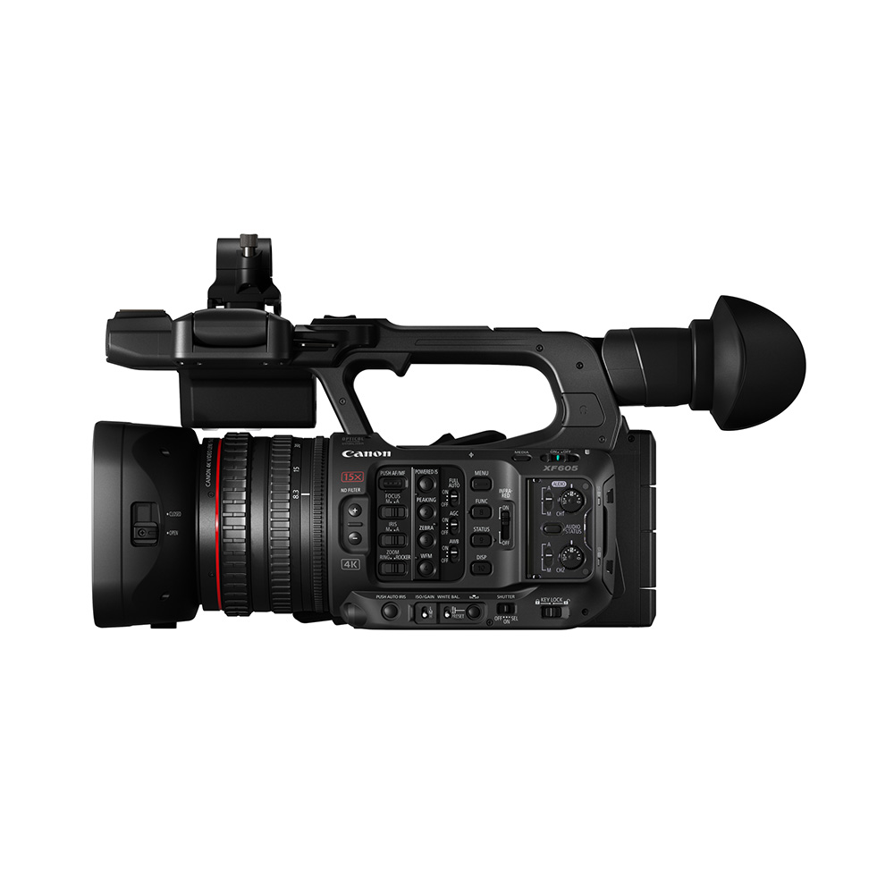 Canon XF605 Professional Video Camera - Side