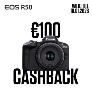 Canon EOS R50 + RF-S 18-45mm Mirrorless Camera