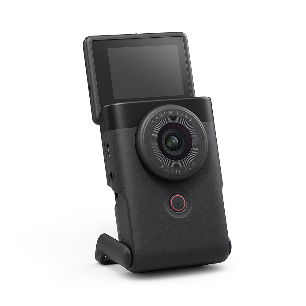 Canon PowerShot V10 Vlogging Camera - tilt-up display and stand