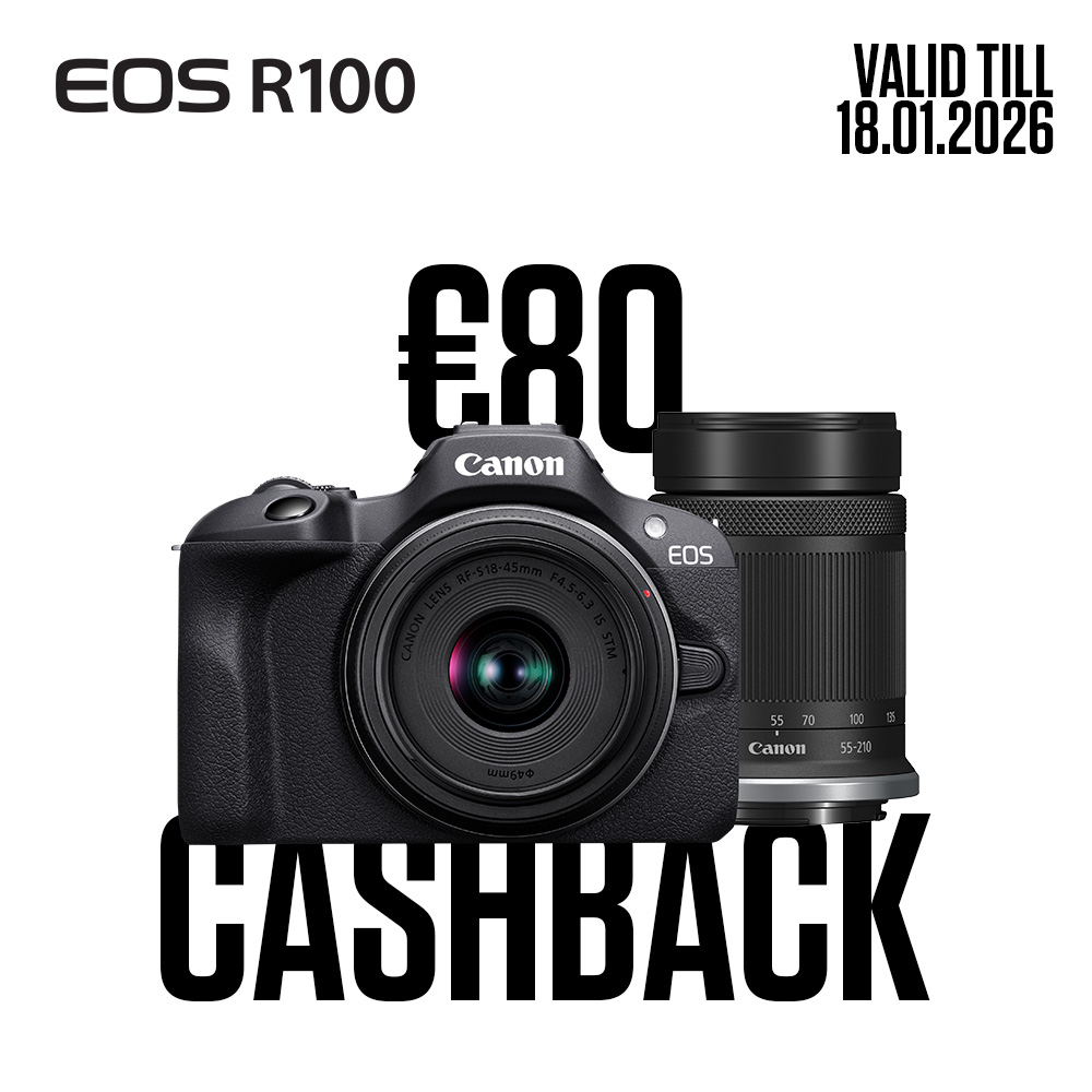 Canon EOS R100 + RF-S 18-45mm + RF-S 55-210mm