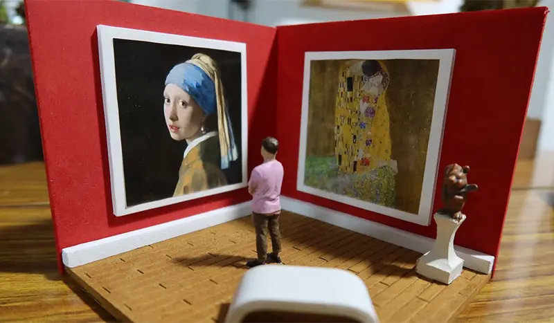 Create a mini art gallery - Valentine's Day inspiration Create a mini art gallery - Valentine's Day inspiration