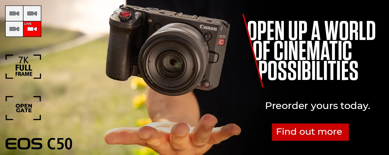 Open up a world of cinematic possibilities with the Canon EOS C50