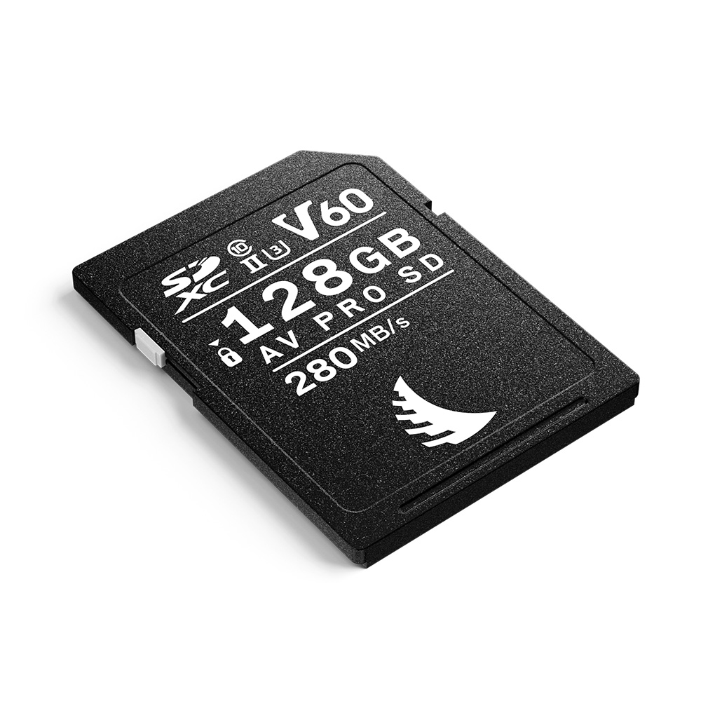 Angelbird AV PRO SD V60 128GB SDXC™ UHS-II Card - Slant